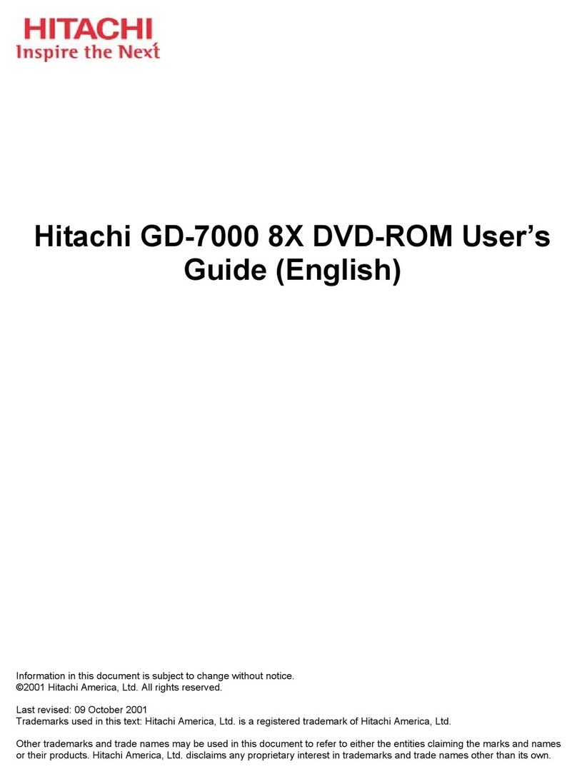 Hitachi GD-7000 8X User manual