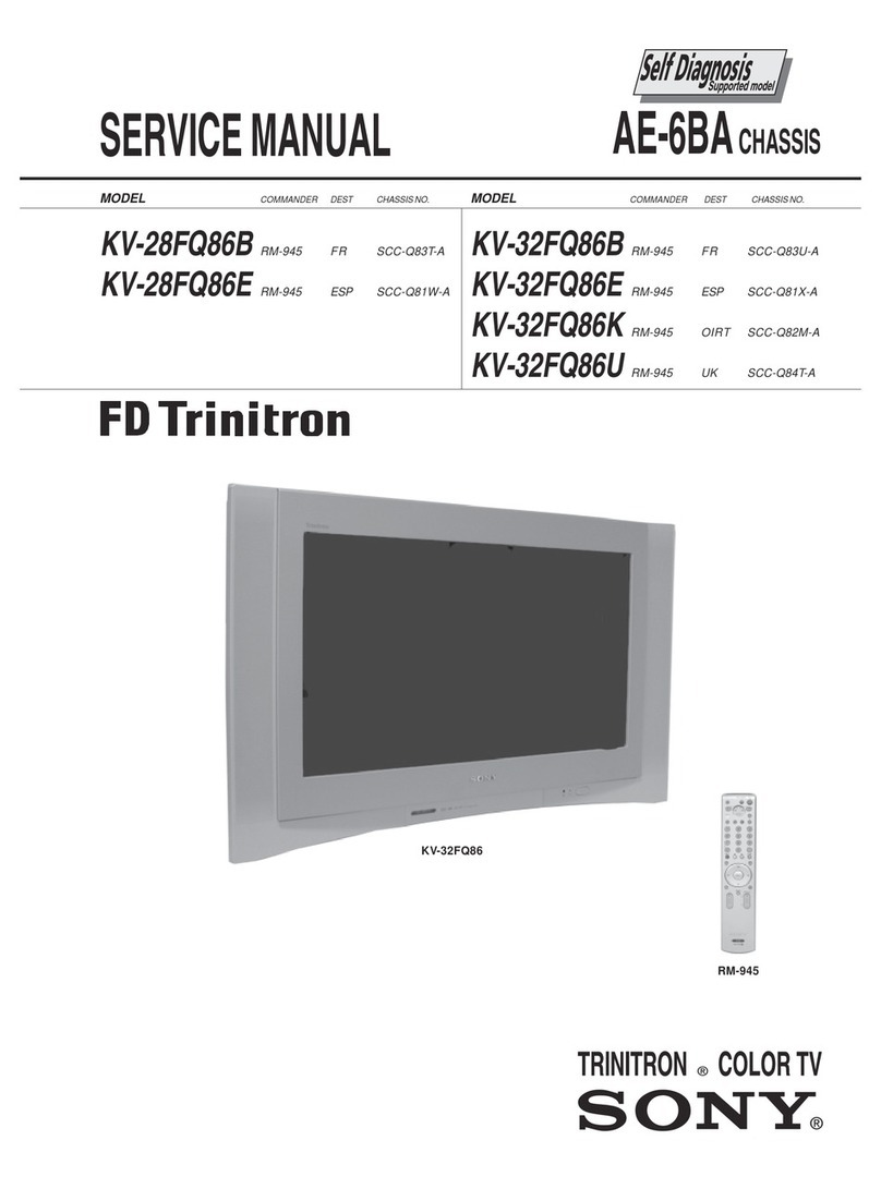 Sony FD Trinitron WEGA KV-28FQ86B User manual
