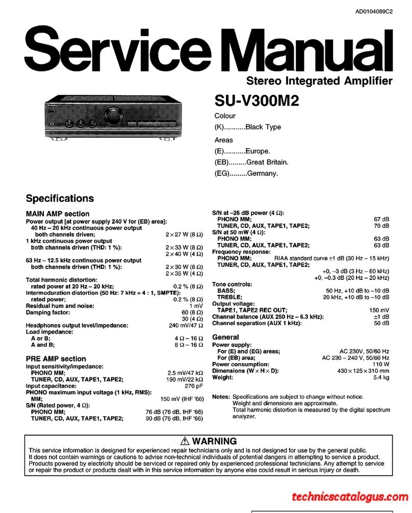 Technics SU-V300M2 User manual