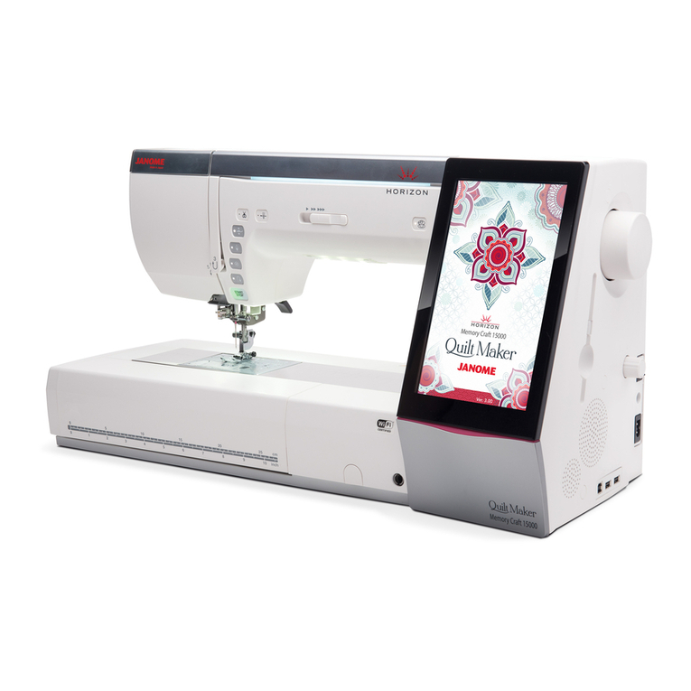 Janome Horizon Memory Craft 15000 instruction manual