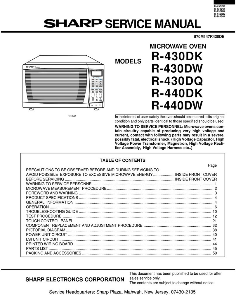 Sharp R-430DK User manual Sharp R-430DK User manual
