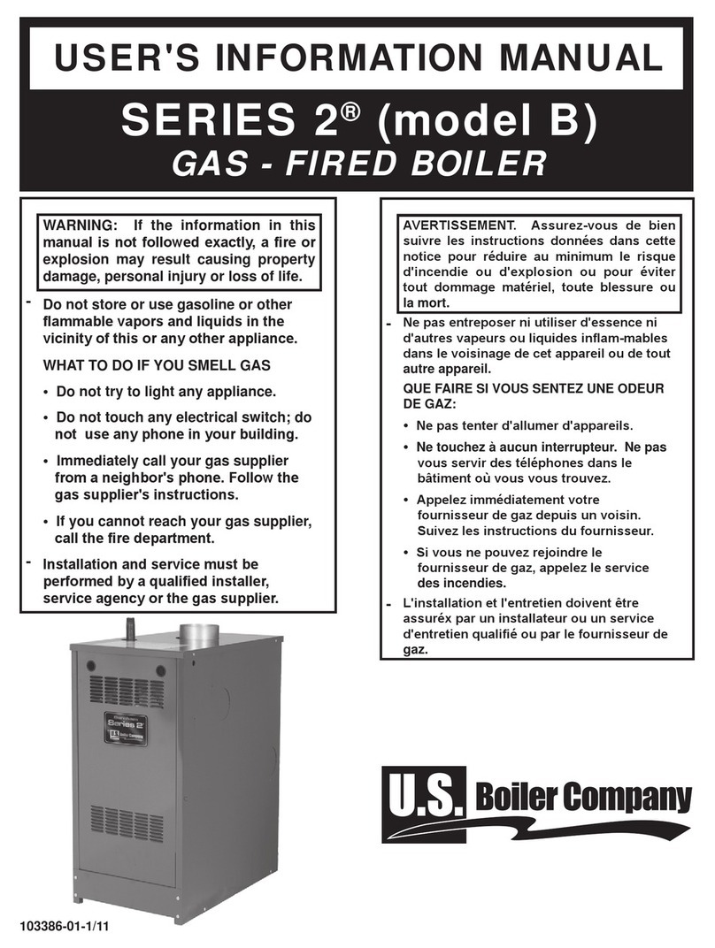 U.S. Boiler Company B series 2 User's information manual