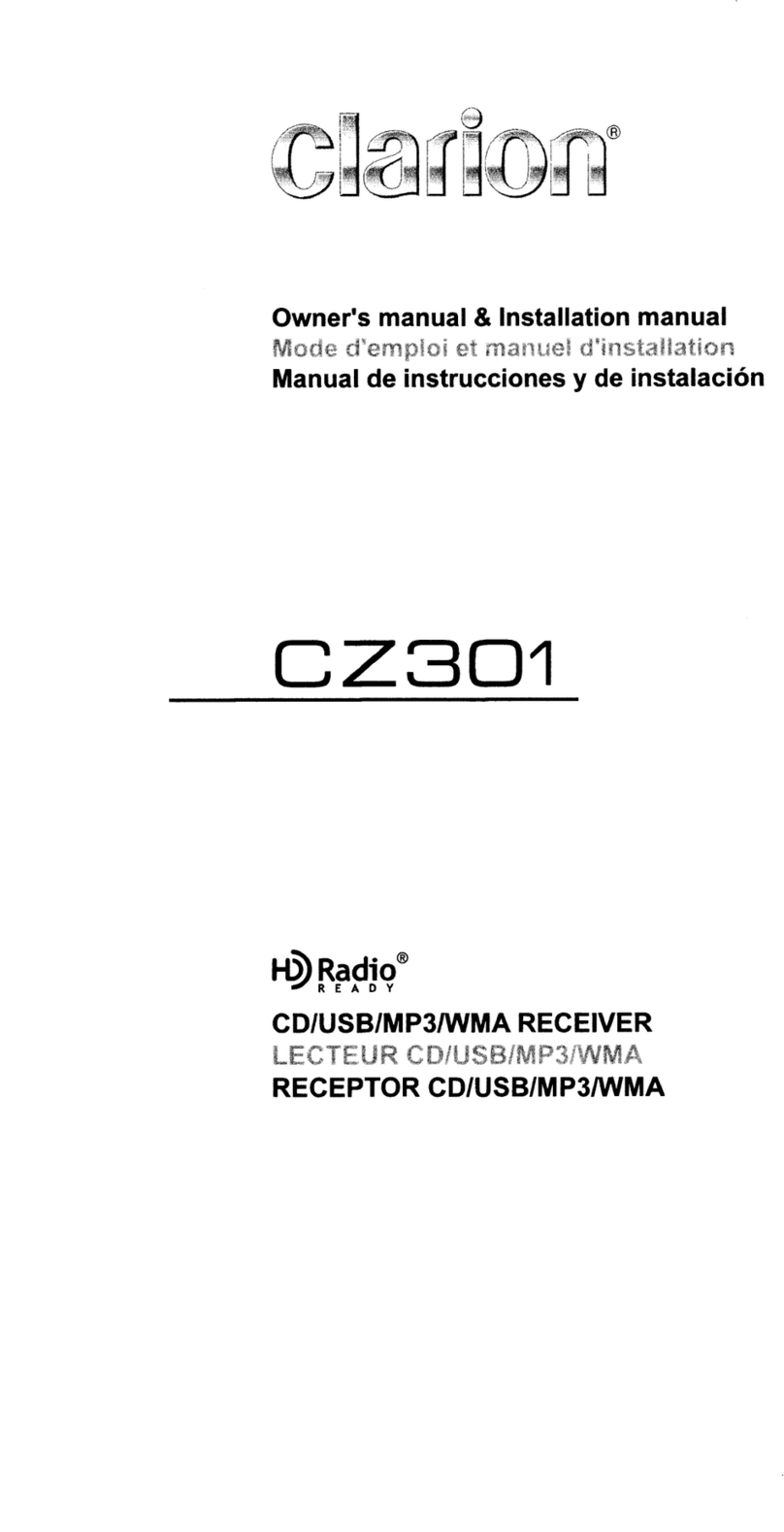 Clarion CZ301 Repair manual