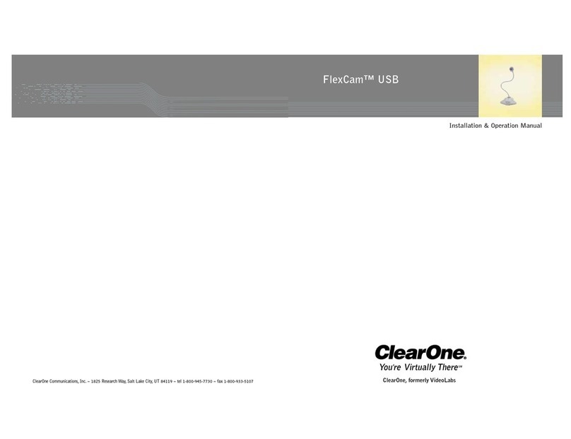 Clear One FlexCam USB User manual