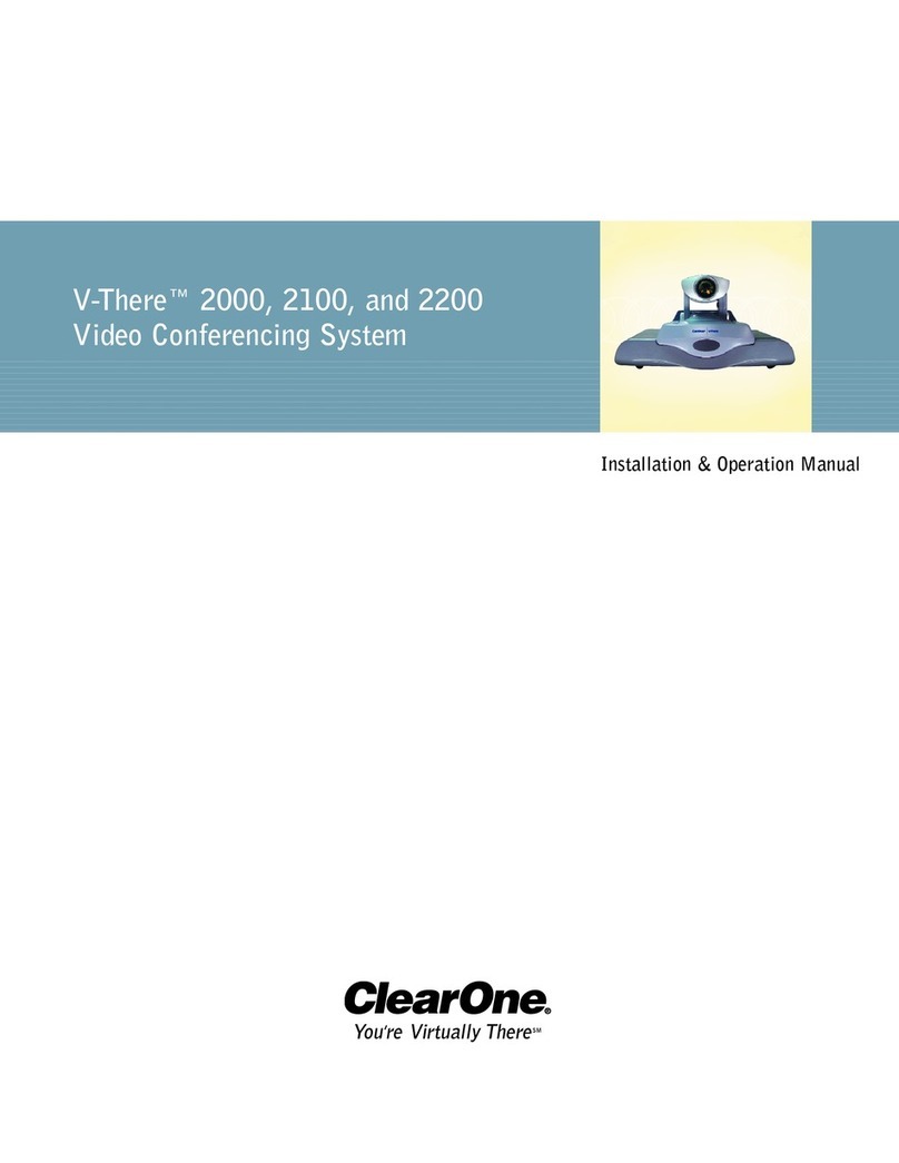 Clear One V-There 2000 User manual