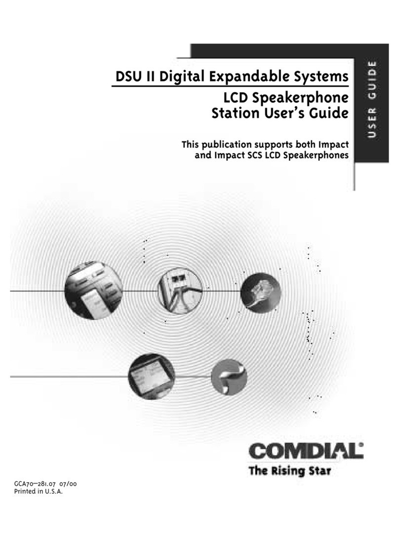 Comdial DSU II Series user guide