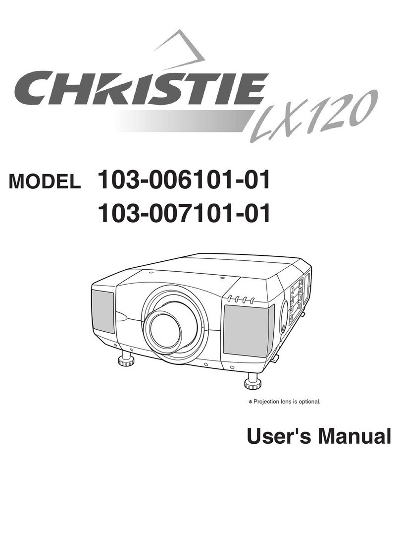 Christie LX120 103-006101-01 user manual