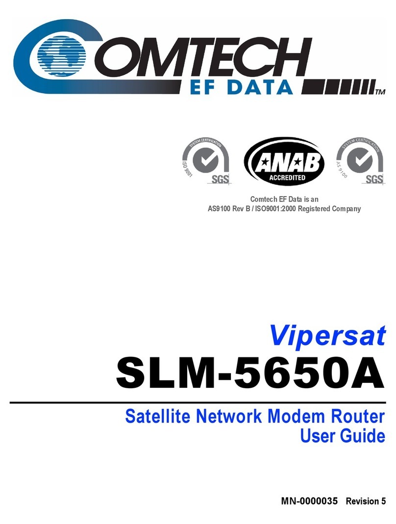Comtech EF Data Vipersat SLM-5650A User manual Comtech EF Data Vipersat SLM-5650A User manual