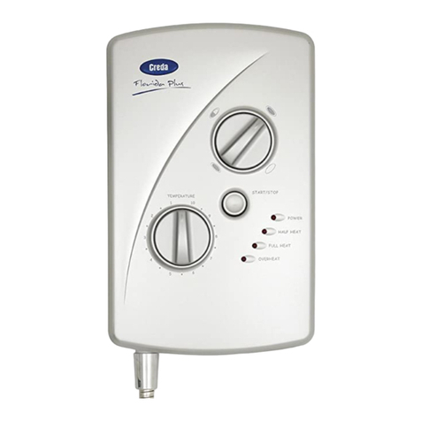 Creda FLORIDA PLUS Installation and user guide Creda FLORIDA PLUS Installation and user guide
