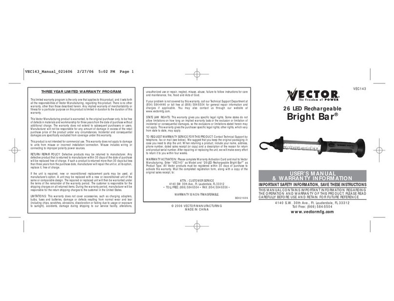 Vector Bright Bar user manual Vector Bright Bar user manual