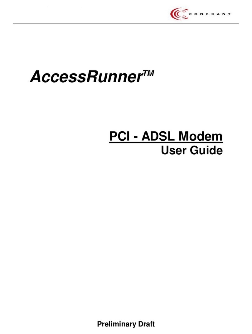 Conexant AccessRunner User manual