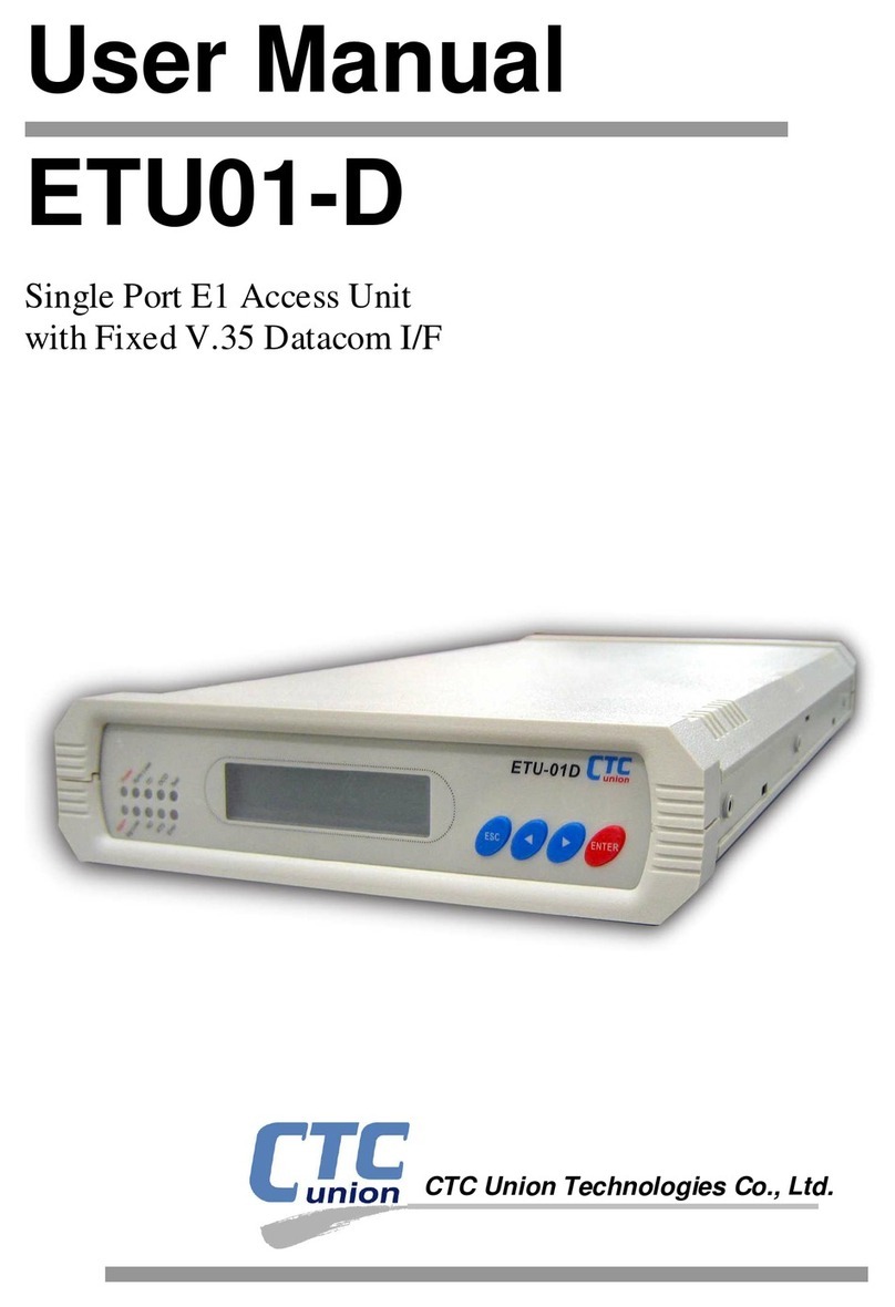 CTC Union ETU01-D user manual
