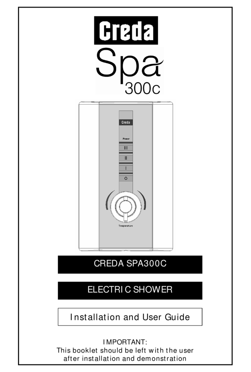 Creda Spa300c Installation and user guide Creda Spa300c Installation and user guide