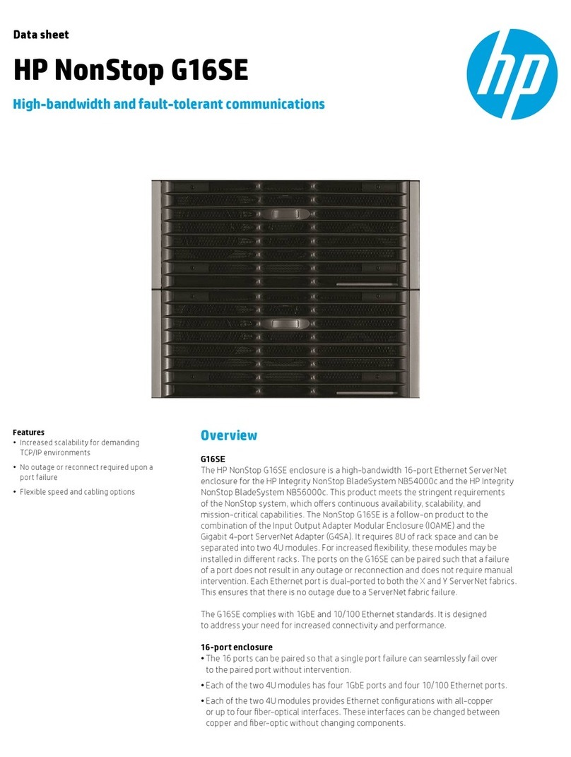 HP NonStop G16SE User manual