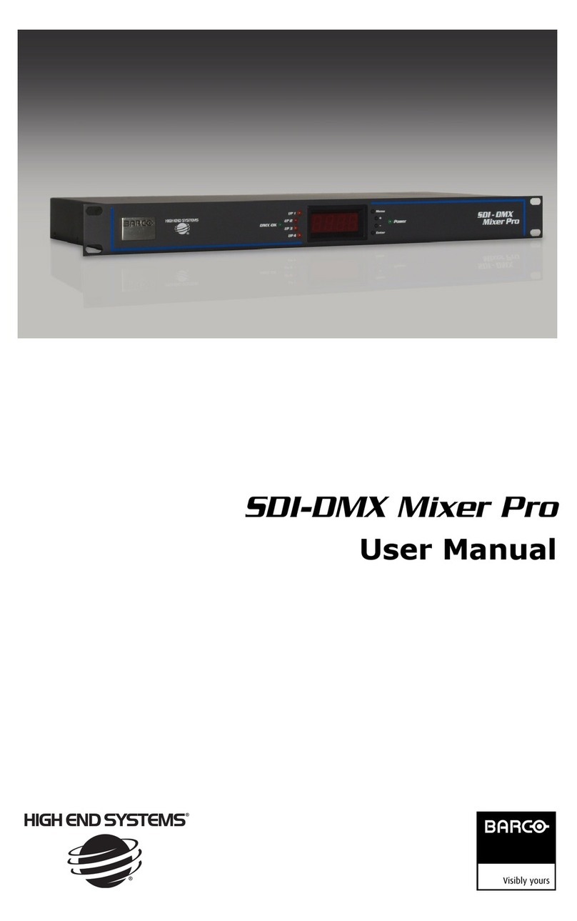 Barco SDI-DMX Mixer Pro user manual