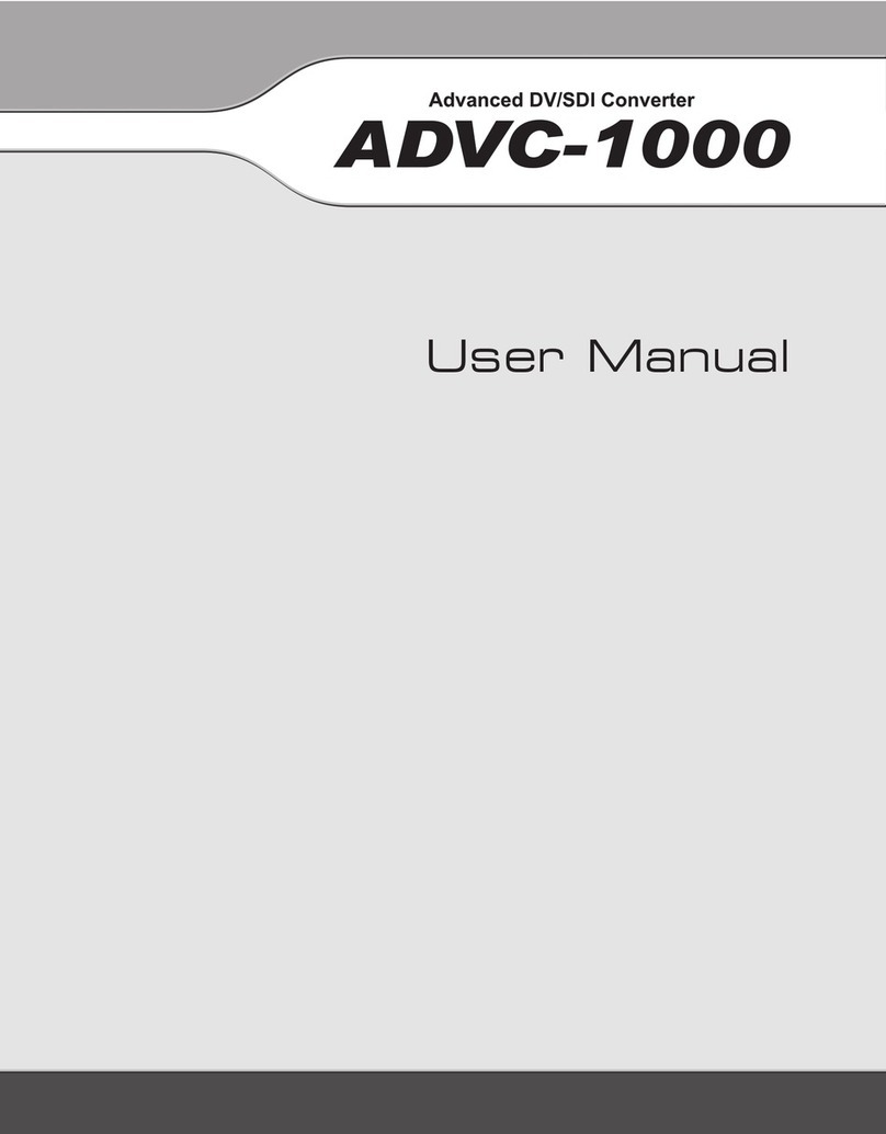Canopus ADVC-1000 User manual