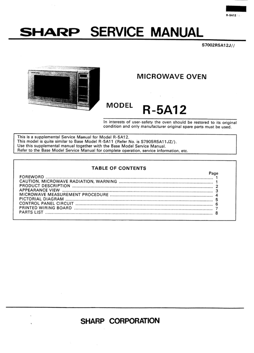 Sharp R-5A12 User manual