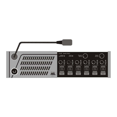 ASL INTERCOM PS 630 user manual