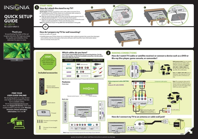 Insignia NS-32D510NA15 User manual