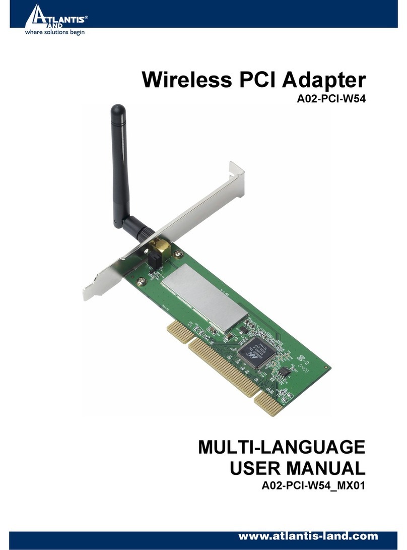 Atlantis Land A02-PCI-W54 user manual