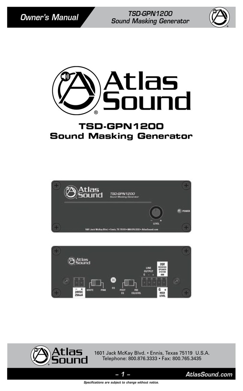 Atlas TSD-GPN1200 owner's manual