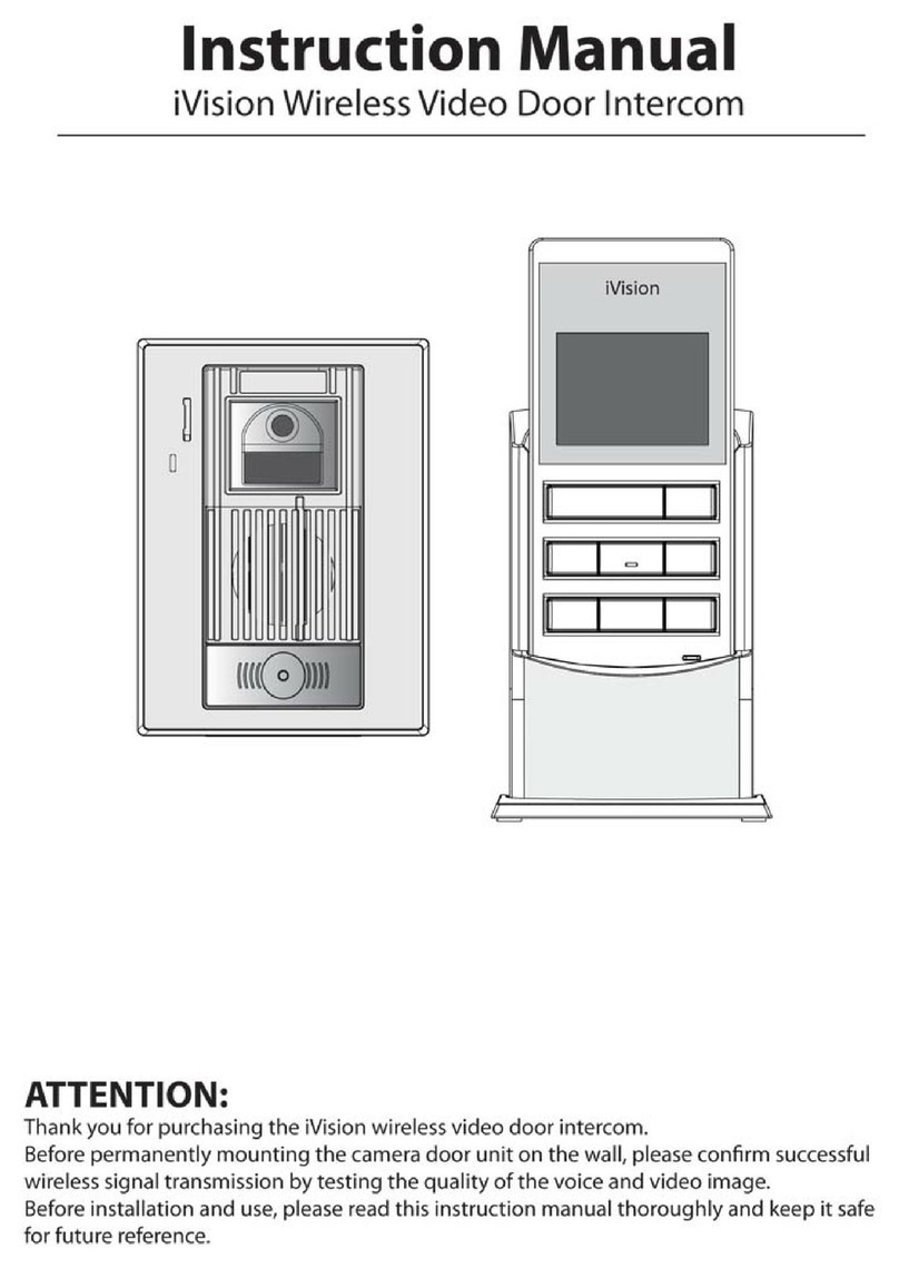 iVision wireless video Door Intercom instruction manual