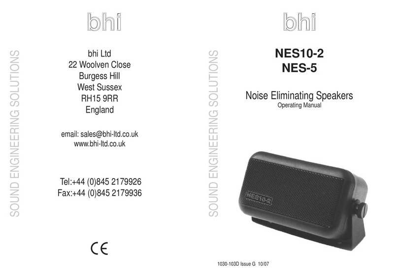 BHI NES10-2 operating manual