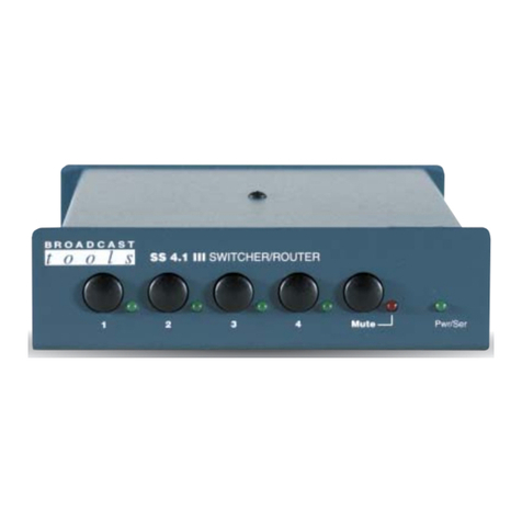 Broadcast Tools SS 4.1 III User manual
