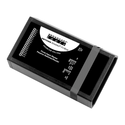 Broadcast Tools Sentinel 3 Installation and operation manual Broadcast Tools Sentinel 3 Installation and operation manual