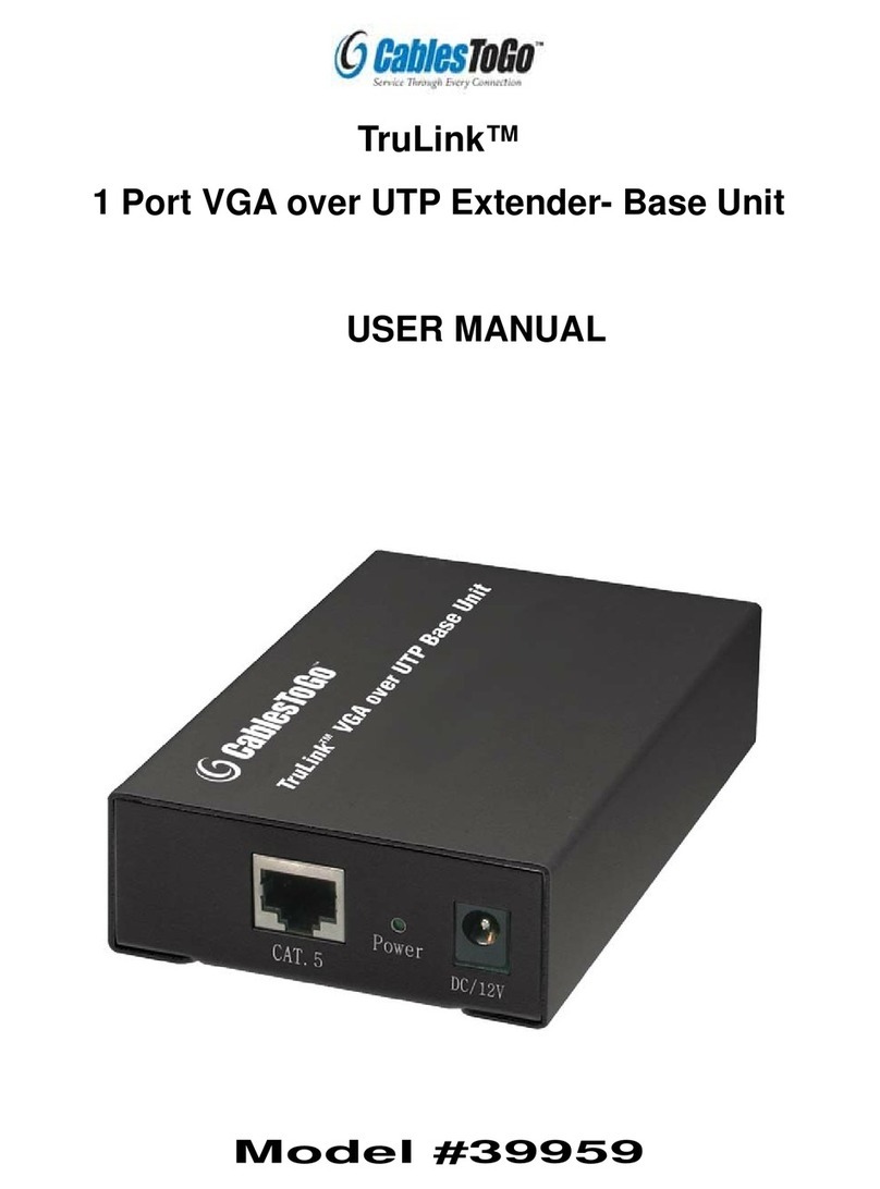 Cables to Go TruLink 39959 user manual