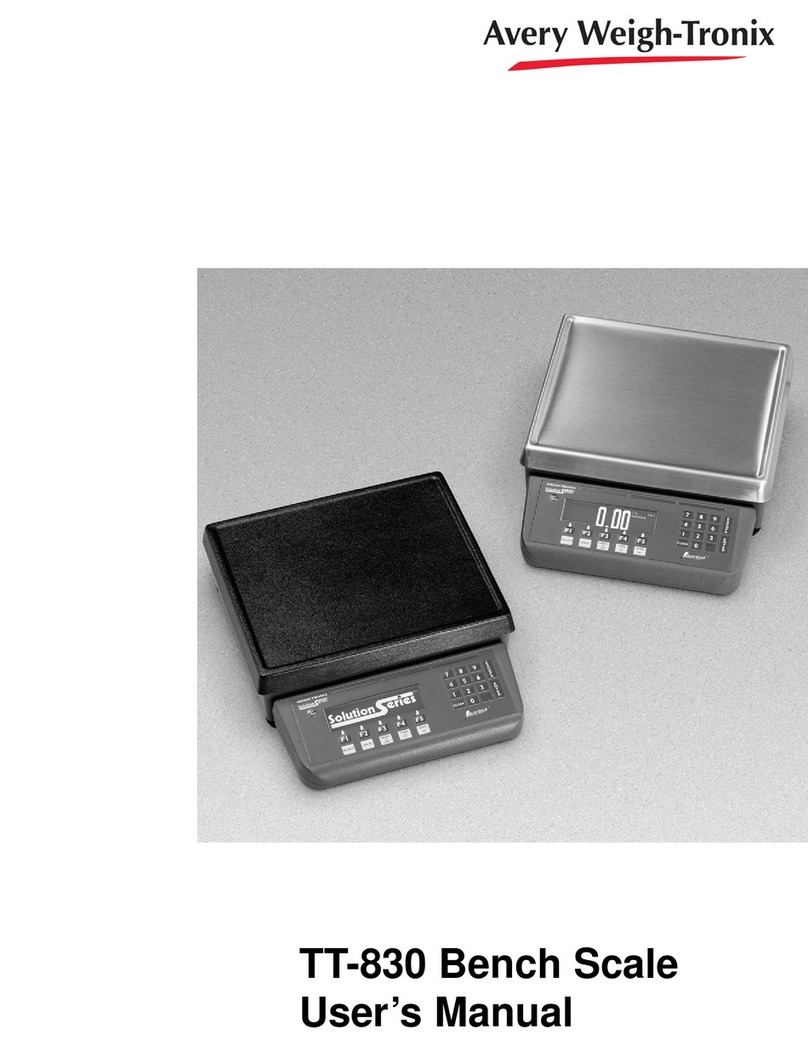 Avery Weigh-Tronix TT-830 user manual