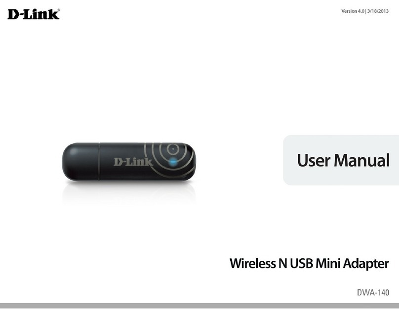 D-Link DWA140 - RANGE BOOSTER N USB ADAPTOR User manual D-Link DWA140 - RANGE BOOSTER N USB ADAPTOR User manual