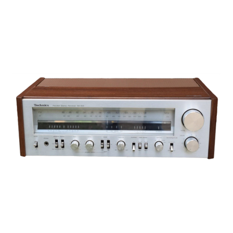 Technics SA-404 User manual Technics SA-404 User manual
