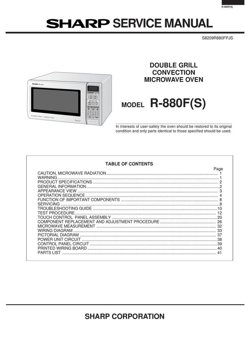 Sharp Carousel R-880F User manual