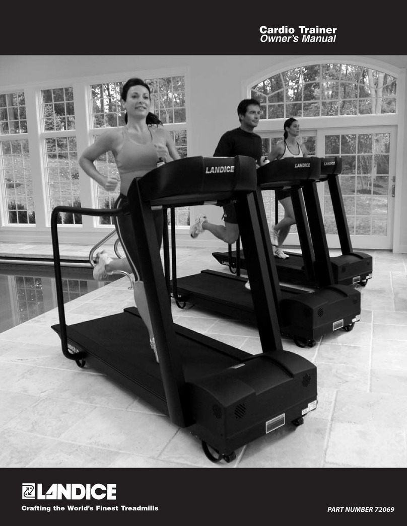 Landice Cardio Trainer User manual