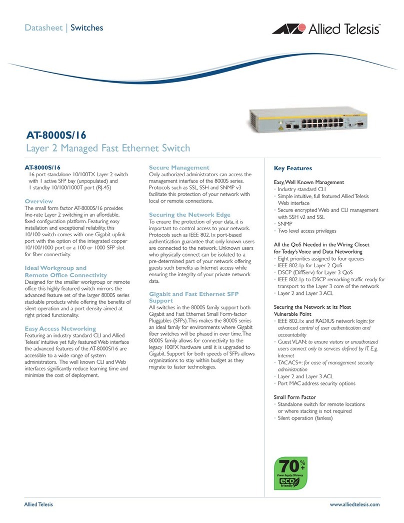 Allied Telesis AT-8000S/16 User manual