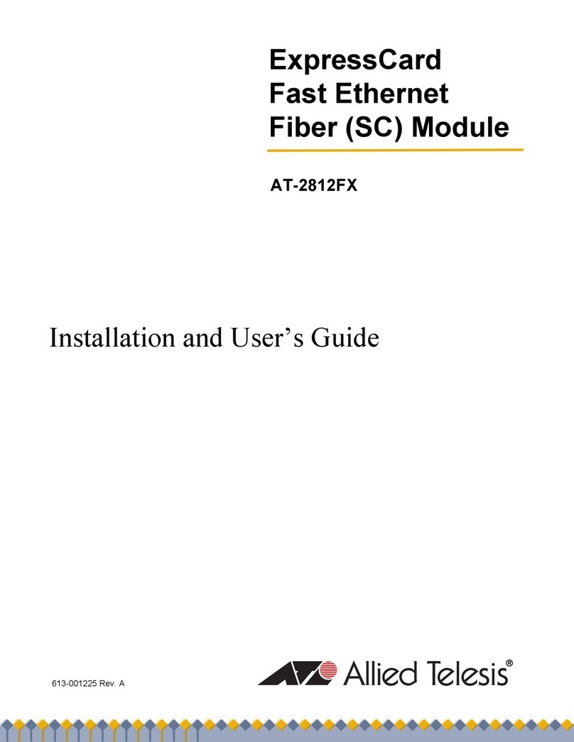 Allied Telesis AT-2812FX User manual