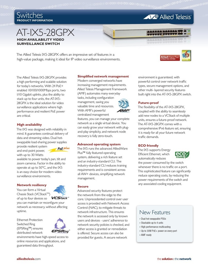 Allied Telesis AT-IX5-28GPX User manual