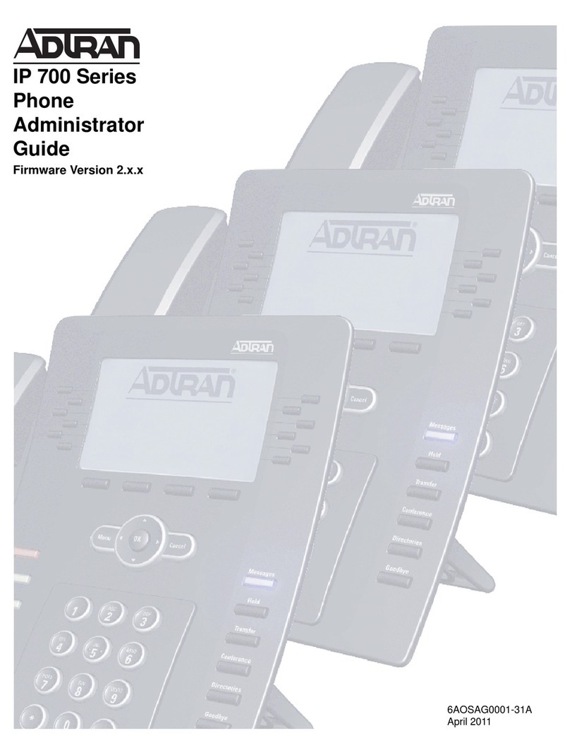 ADTRAN IP 706 Administrator's guide