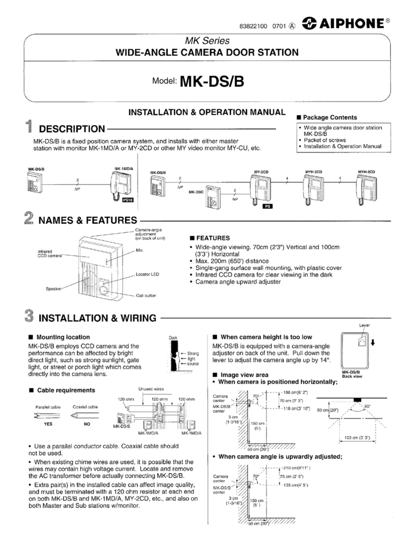 Aiphone MK-DS User manual