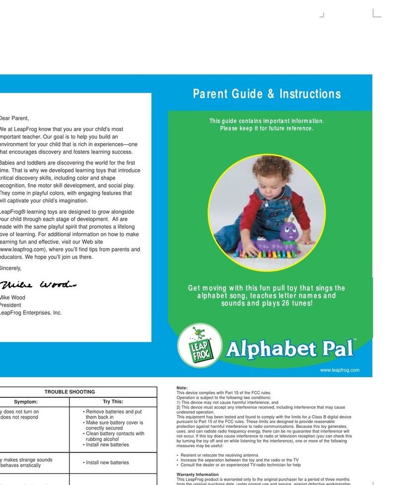 LeapFrog Alphanet Pal User manual