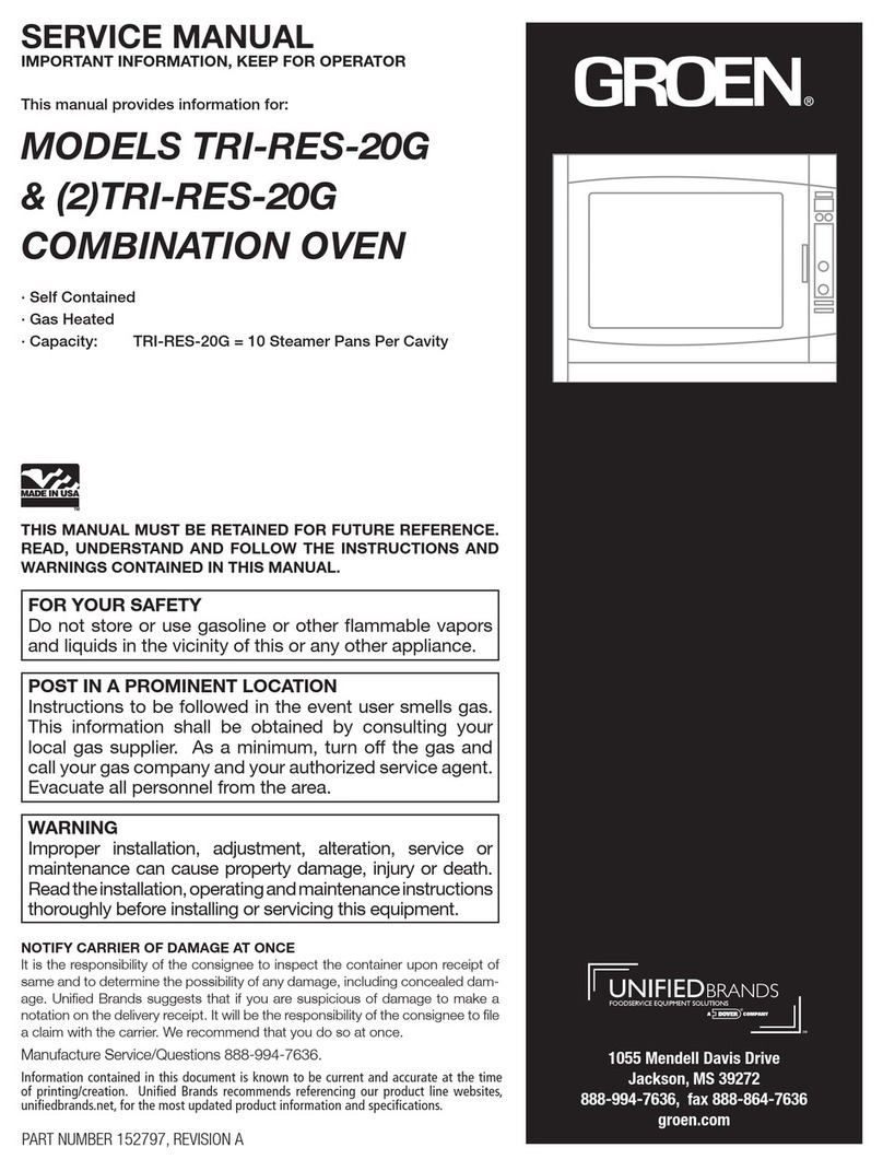 Groen TRI-RES-20G Service manual