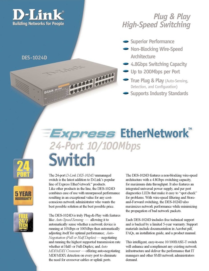 D-Link DES-1024D User manual