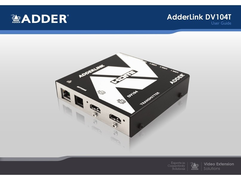 ADDER AdderLink DV104T User manual