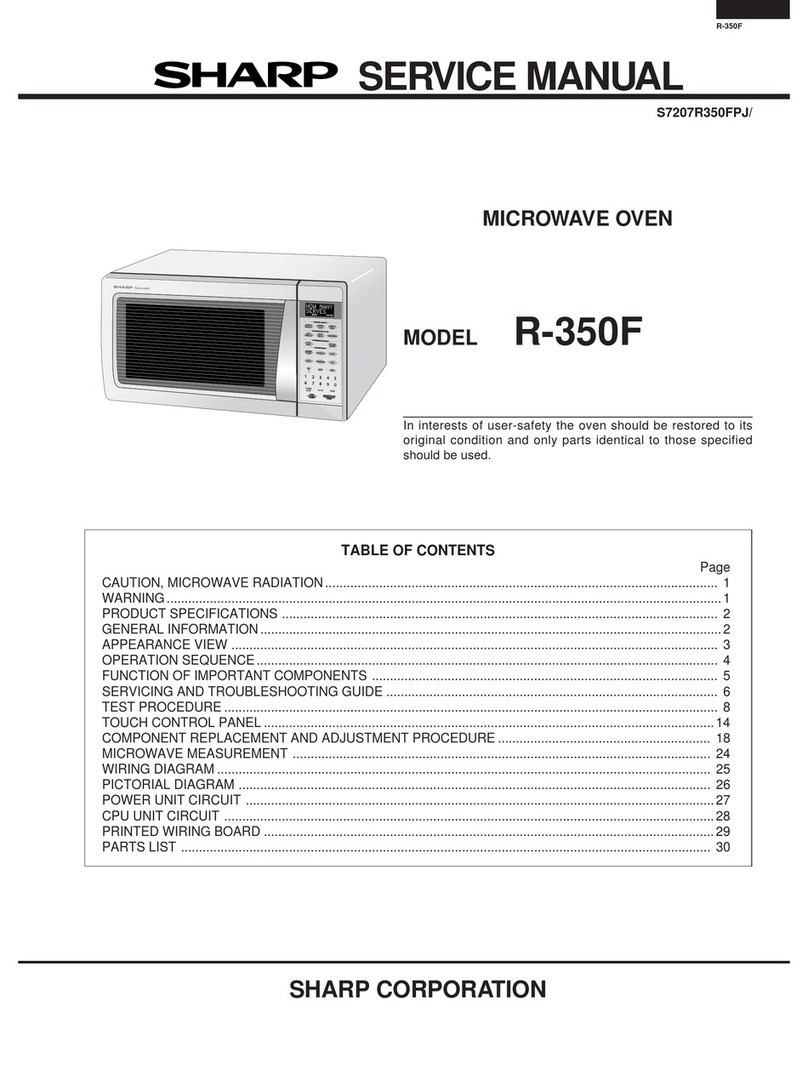 Sharp Carousel R-350F User manual