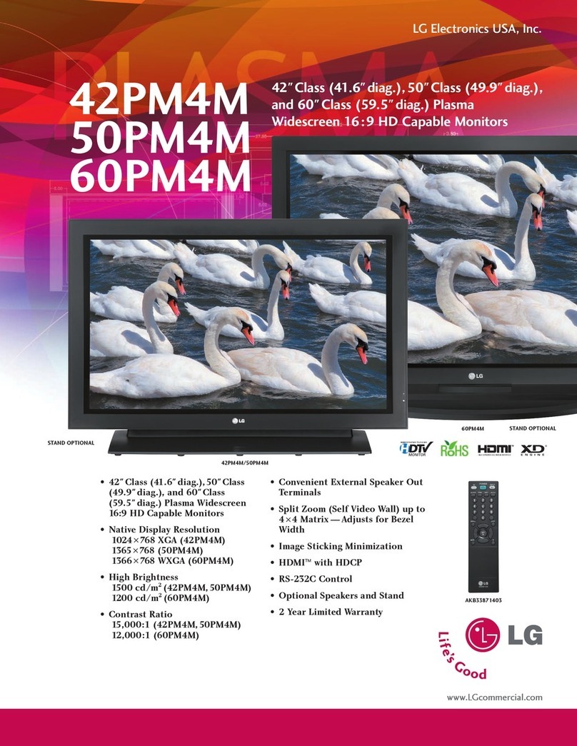 LG 42PM4M User manual