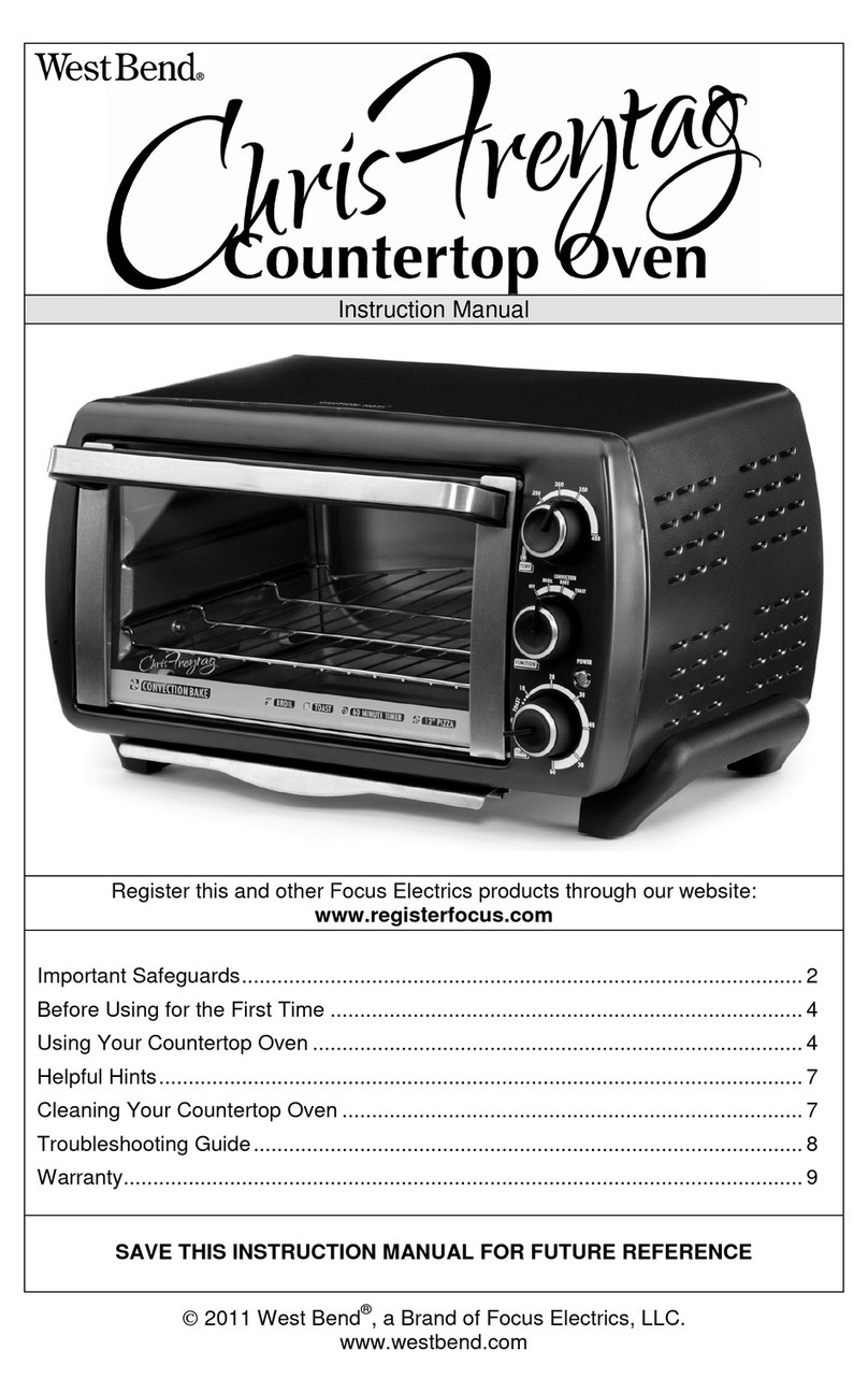 West Bend Chris Freytag Countertop Oven instruction manual