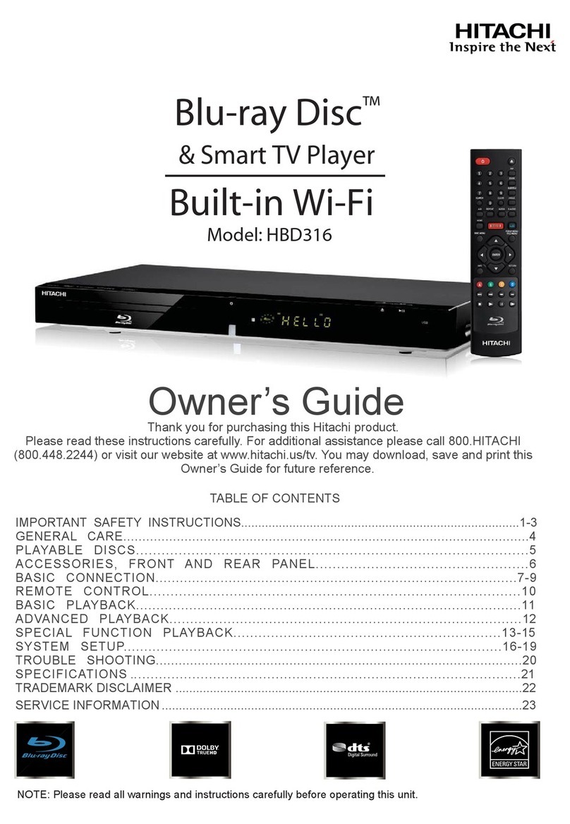 Hitachi HBD316 owner's guide