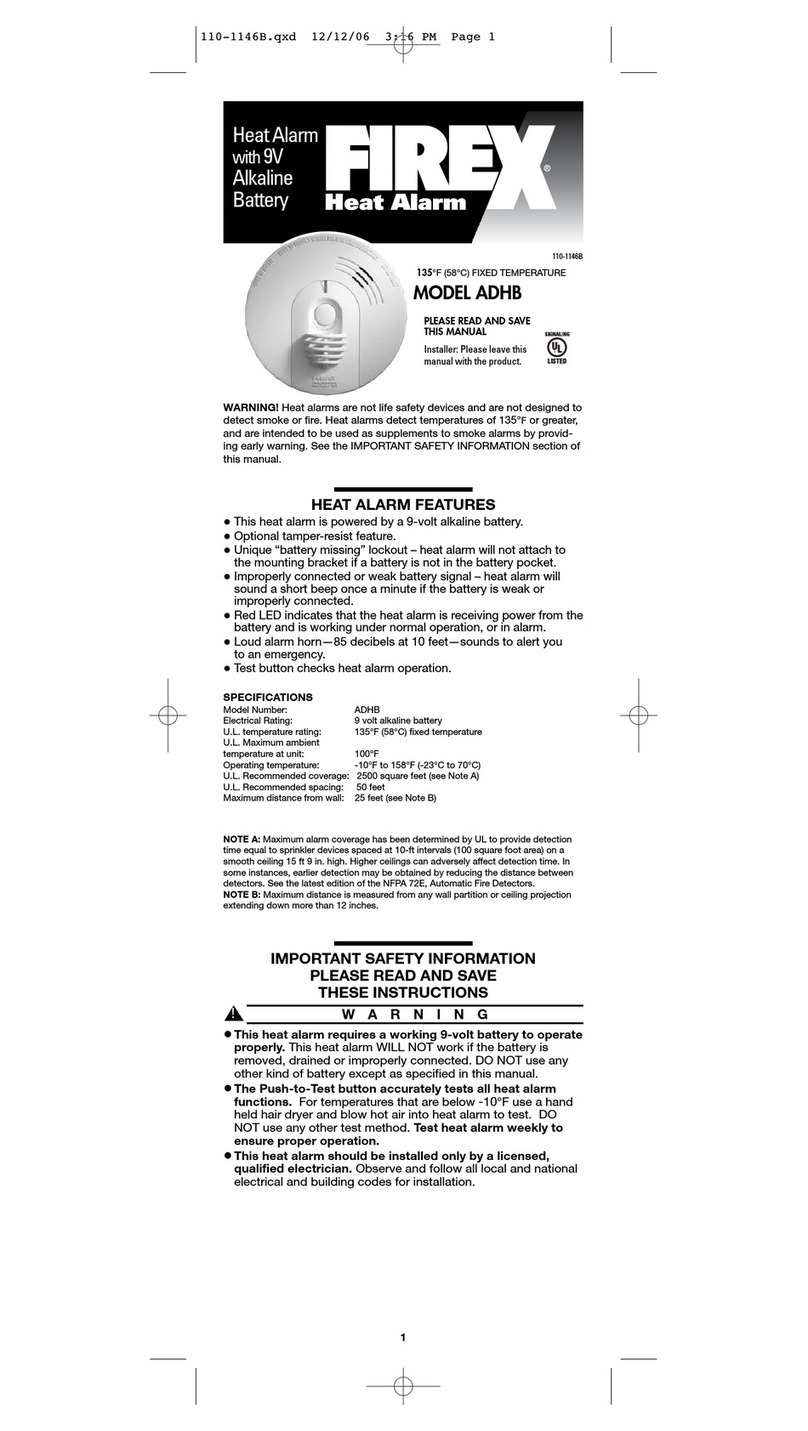 Firex ADHB User manual