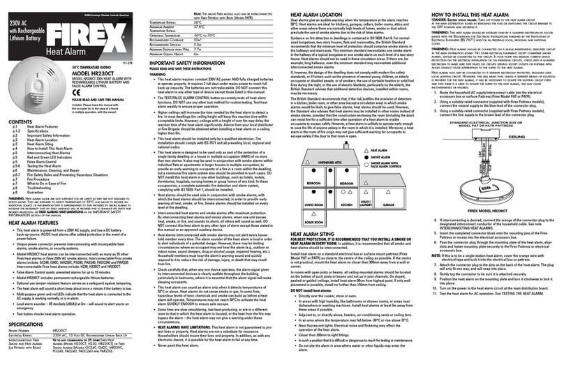 Firex HR230CT User manual